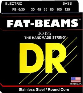[ б/у ] DR струны для бас-гитары 6 струна FAT-BEAMS нержавеющая сталь.030-.125 FB6-30
