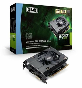【中古】 ELSA NVIDIA GeForce グラフィックボード GTX650 1GB VD4890 GD650-1