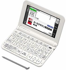 【中古】 CASIO カシオ 電子辞書 エクスワード 中学生モデル XD-Z3800WE ホワイト 170コンテンツ
