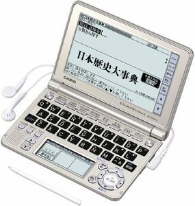 【中古】 CASIO カシオ Ex-word 電子辞書 XD-GF6550GD シャンパンゴールド 音声対応 130コン