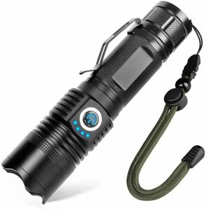 【中古】 無段階調光 Helius 懐中電灯 led 強力 軍用 最強 フラッシュ ライト CREE 3世代 XHP70