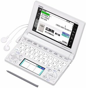 【中古】 CASIO カシオ Ex-word 電子辞書 一般 総合モデル (生活 教養) XD-B6600 ホワイト X