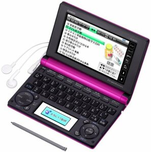 【中古】 CASIO カシオ Ex-word 電子辞書 一般・総合モデル (家庭・実用向け) ビビッドピンク 100コン