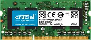 【中古】 crucial ノート用メモリ 4GB DDR3 1600MHz PC3L-12800 低電圧 1.35V・1