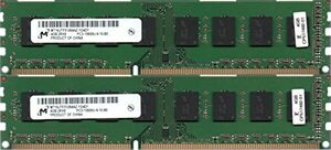 【中古】 Micron PC3-10600U (DDR3-1333) 4GB x 2枚組 合計8GB 240ピン DIM