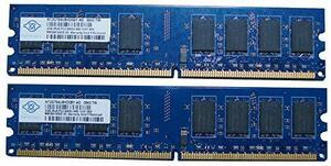 【中古】 Nanya PC2-6400U (DDR2-800) 2GB x 2枚組み 合計4GB 240pin DIMM