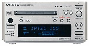 【中古】 ONKYO オンキョー INTEC155 MDデッキ MD-101A (S) シルバー