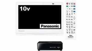 【中古】 パナソニック 10V型 ポータブル 液晶テレビ プライベート ビエラ 防水タイプ ホワイト UN-10CE9-