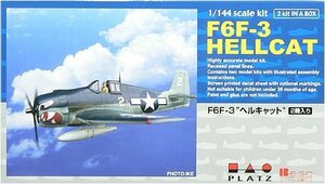 【中古】 プラッツ 1/144 F6F-3 ヘルキャット 2機セット プラモデル