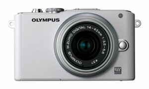 【中古】 OLYMPUS オリンパス ミラーレス一眼 PEN Lite E-PL3 レンズキット ホワイト E-PL3