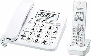 [ used ] Panasonic cordless telephone machine ( cordless handset 1 pcs attaching ) white VE-GD27DL-W