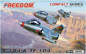【中古】 フリーダムモデルキット コンパクトシリーズ アメリカ空軍 F-104 & TF-104 プラモデル FRE16
