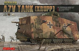 【中古】 モンモデル 1/35 第一次世界大戦 ドイツA7V戦車 クルップ プラモデル