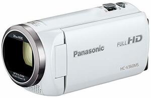 【中古】 Panasonic パナソニック HDビデオカメラ V360MS 16GB 高倍率90倍ズーム ホワイト HC
