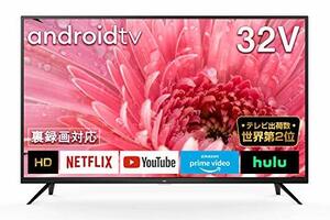 【中古】 TCL 32型 ハイビジョン スマートテレビ (Android TV) 32S515 Amazon Prime