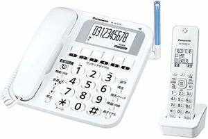 【中古】 パナソニック コードレス電話機(子機1台付き) ホワイト
