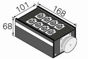 [ used ] 8B1N2 (CANARE) connector box 8ch single box 