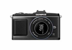 【中古】 OLYMPUS オリンパス マイクロ一眼 PEN E-P2 プレミアムキット ブラック E-P2プレミアムキッ