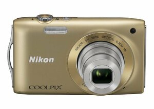 【中古】 Nikon ニコン デジタルカメラ COOLPIX クールピクス S3300 スイートゴールド S3300GL