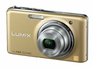 【中古】 パナソニック デジタルカメラ LUMIX FX77 レオパードゴールド DMC-FX77-N