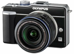 【中古】 OLYMPUS オリンパス ミラーレス一眼 PEN E-PL1レンズキット ブラック E-PL1 LKIT B