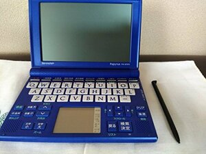 【中古】 SHARP シャープ Papyrus 電子辞書 PW-GT570-A ブルー 学習モデル 72コンテンツ 4言