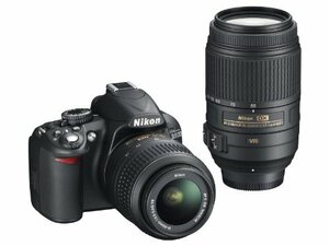 【中古】 Nikon ニコン デジタル一眼レフカメラ D3100 ダブルズームキット D3100WZ