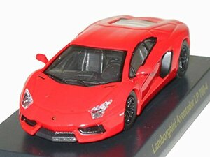 【中古】 京商 1/64 ランボルギーニ ミニカーコレクション4 アヴェンタドール 赤