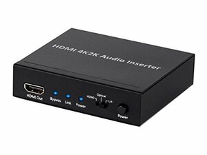 【中古】 Monoprice BlackbirdTM 4Kシリーズ HDMIオーディオインサーター 2.3 x 7 x