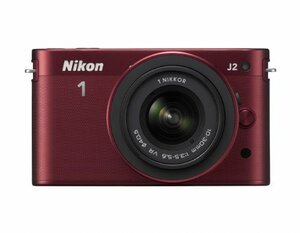 【中古】 Nikon ニコン ミラーレス一眼カメラ Nikon ニコン 1 (ワン) J2 標準ズームレンズキット レッ