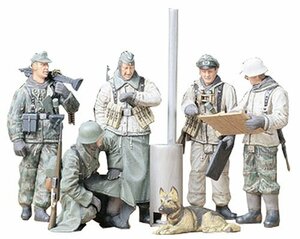 【中古】 タミヤ 1/35 ミリタリーミニチュアシリーズ ドイツ歩兵 野戦会議