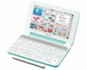 【中古】 SHARP シャープ カラ―電子辞書 Brain 中学生モデル グリーン系 PW-SJ4-G