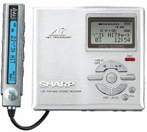 【中古】 SHARP アウヴィ MD-DR7-S MDプレーヤー シルバー