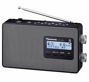 【中古】 パナソニック ラジオ FM AM ワンセグTV音声 3バンド ワイドFM対応 ブラック RF-U180TV-K