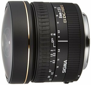 【中古】 SIGMA 単焦点魚眼レンズ 8mm F3.5 EX DG CIRCULAR FISHEYE キャノン 用 円