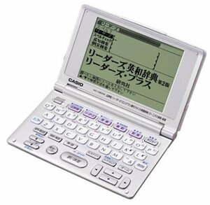 【中古】 CASIO カシオ Ex-word XD-V9000WE 電子辞書 英語系充実モデル (ラスターホワイト)