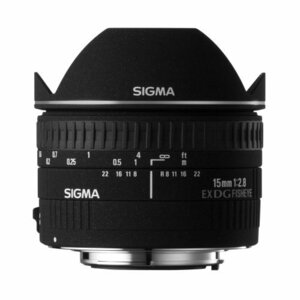 【中古】 SIGMA 単焦点魚眼レンズ 15mm F2.8 EX DG DIAGONAL FISHEYE キャノン 用