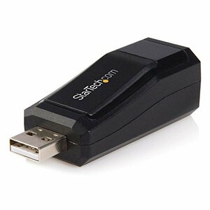 【中古】 StarTech.com USB 2.0接続コンパクト有線LANアダプタ ブラックUSB2106S