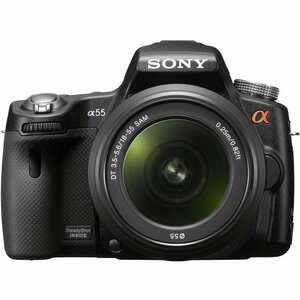 【中古】 ソニー SONY ミラーレス一眼 α55 ズームレンズキット DT 18-55mm F3.5-5.6 SAM付