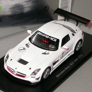 【中古】 スパーク 1/43 メルセデス・ベンツ SLS GT3 10 ホワイト 完成品