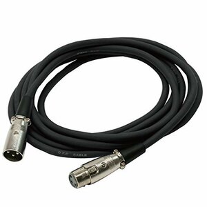 [ used ] TECH microphone cable XLR male XLR female 5m TMCC-5 black 