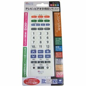 【中古】 WALTZ テレビ＆ビデオ多機能リモコン RC-TVX1