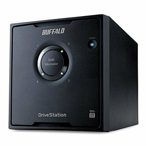 【中古】 BUFFALO バッファロー RAID5対応 USB3.0用 外付けハードディスク 4ドライブモデル 4TB