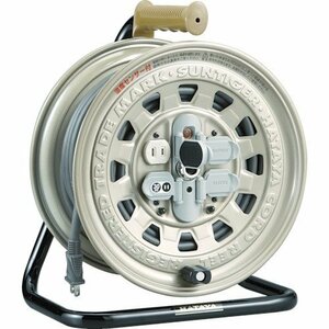 [ used ] is Taya (HATAYA) indoor for temperature sensor attaching cord reel sun Tiger reel 30m 2P grounding (elec) 4 mouth outlet 