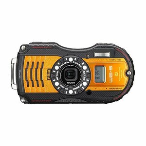 【中古】 RICOH リコー 防水デジタルカメラ WG-5GPS オレンジ 防水14m耐ショック2.2m耐寒-10度 R