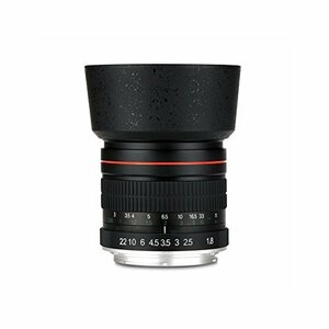 【中古】 Lightdow 85mm F1.8 ミディアム望遠マニュアルフォーカス フルフレームポートレートレンズ Ca