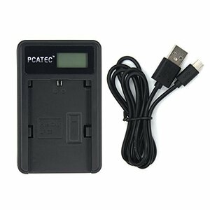 【中古】 PCATEC Canon LP-E6 対応新型USB充電器 LCD付4段階表示仕様 Canon