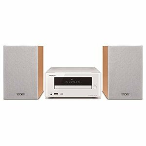 【中古】 ONKYO オンキョー ミニコンポ CDレシーバーシステム Bluetooth接続可能 ホワイト X-U5X