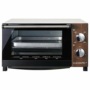 [ used ]pi Area big oven toaster heating power 4 -step switch 1200W 4 sheets roasting wood grain ( dark wood )& white DOT