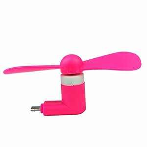 【中古】 costick 扇風機 ファン MicroUSB スマホ USB扇風機 ミニファン (microUSB ピンク